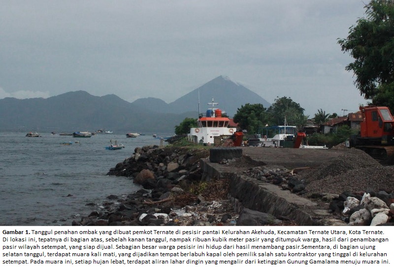 Jarak Ombak dan Rumah Warga Ternate Makin Dekat