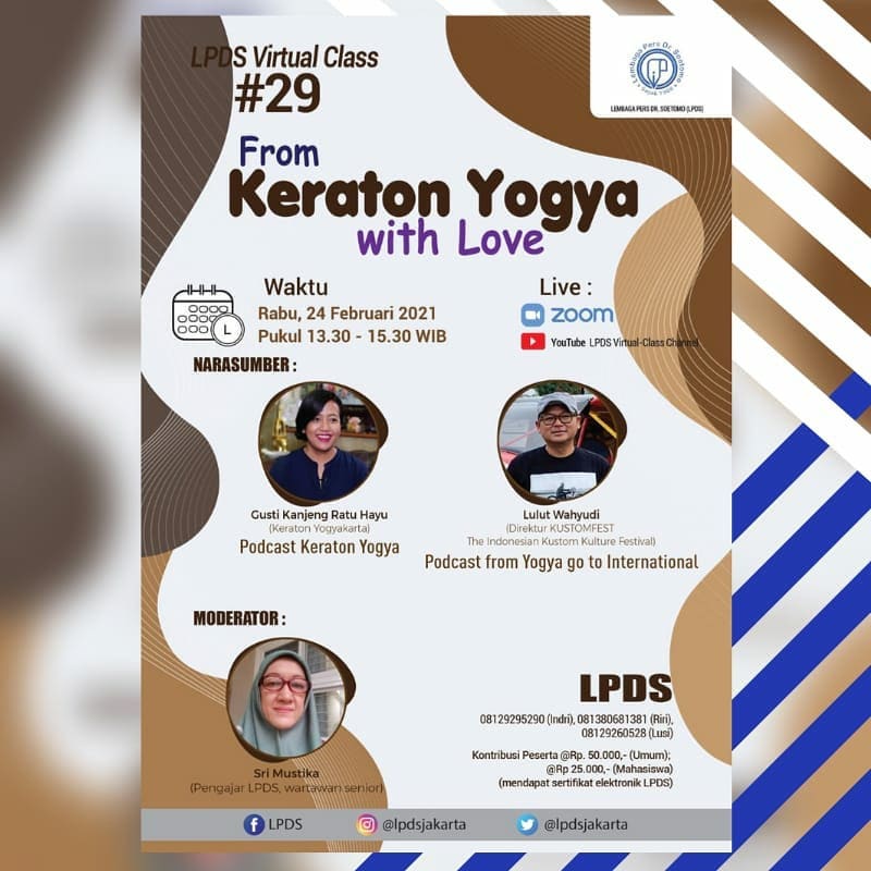 Virtual Class LPDS: From Keraton Yogya With Love