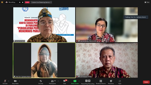Menyambut Ulang Tahun ke-34 LPDS Menggelar Webinar Perempuan dan Parlemen