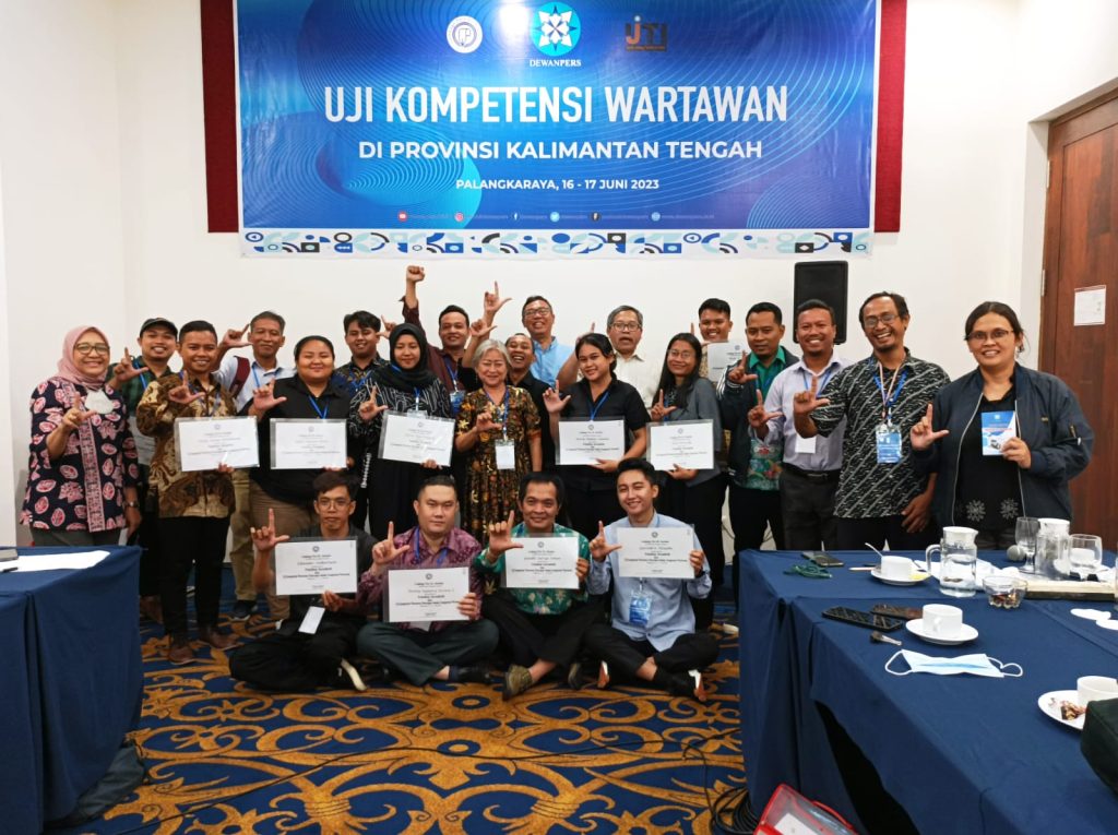 LPDS dan IJTI Gelar UKW di Palangkaraya
