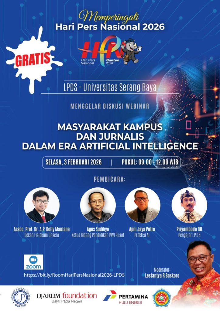 Webinar LPDS-Unsera Sambut Hari Pers Nasional 2026